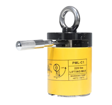 Steel Magnetic Lifter Cylindrical 3-1/2 x 6-7/8 x6-7/8 200 Lb. Capacity Yellow